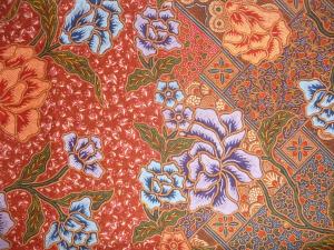 Tissu batik 2 motifs HA-WORM-OG
